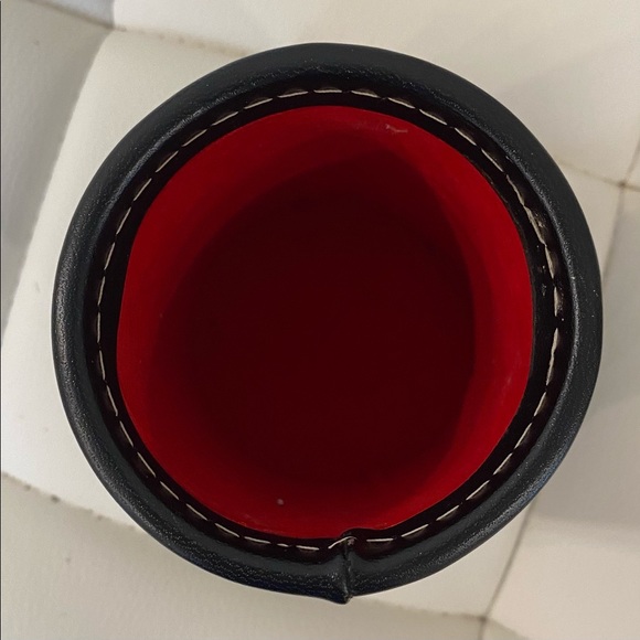 Vintage Black Leather Las Vegas Dice Cup (No Top) - Picture 5 of 5